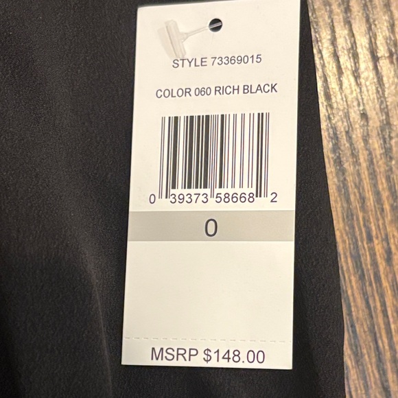 CeCe Women’s Black Dress with Orange and Yellow Embroidery Size 0 - Picture 5 of 6